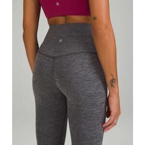 Lululemon Align High-Rise Pant 25" Nulu Heathered Gray Size 8 New